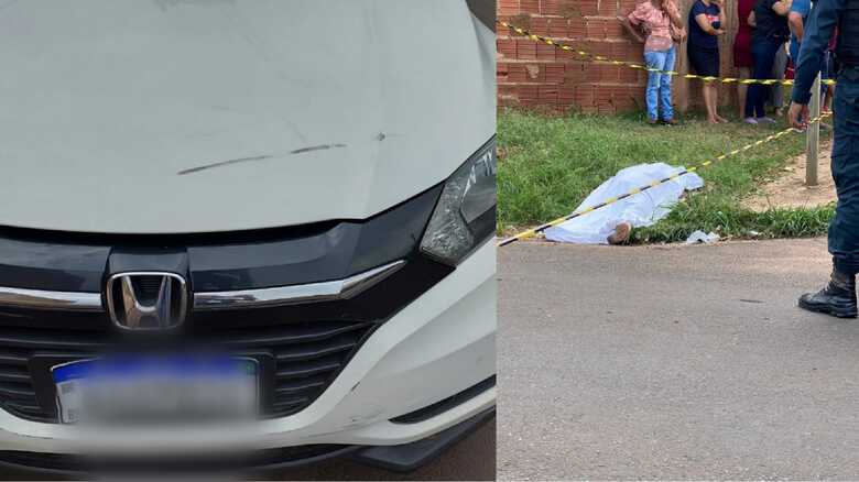 Marcas do acidente ficaram vis&iacute;veis no cap&ocirc; do ve&iacute;culo