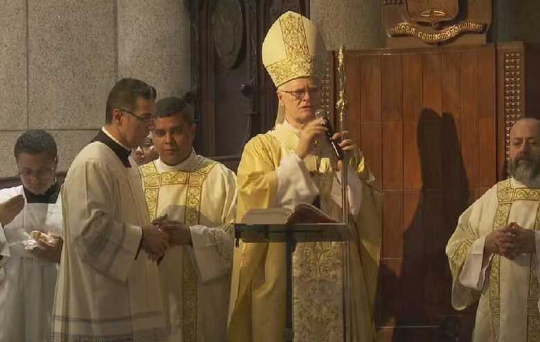 A missa foi celebrada por Dom Odilo Scherer, cardeal arcebispo de São Paulo.