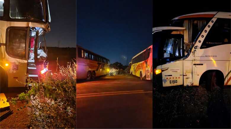 &Ocirc;nibus colidiram na BR-262