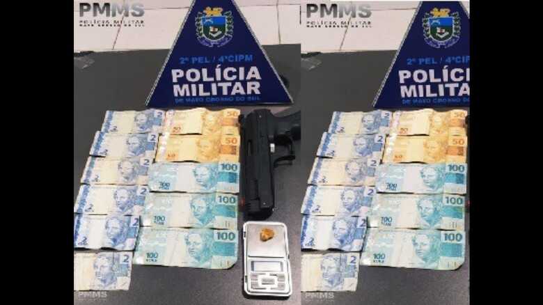 Dinheiro encontrado com o menor