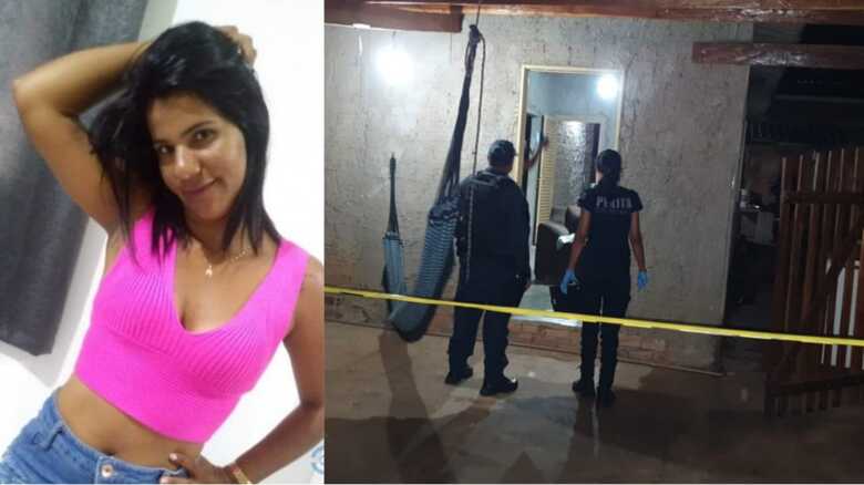 Casa onde aconteceu o crime