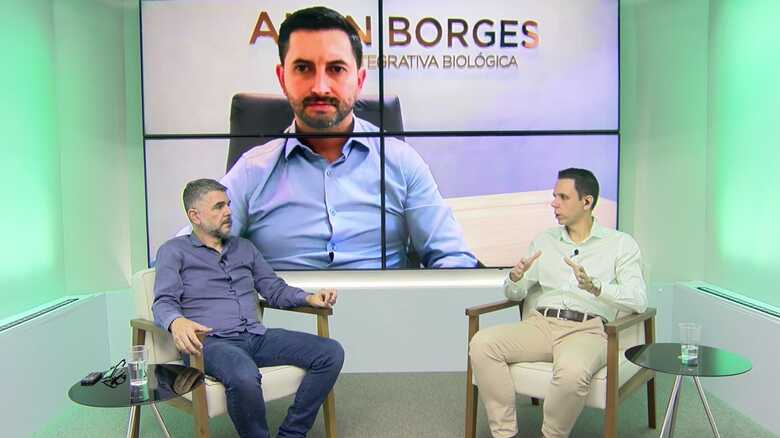 Dr. Alan Borges, osteopata e neurocientista e Dr. Sérgio Germinari, fisioterapeuta e especialista em Saúde Integrativa Biológica. 