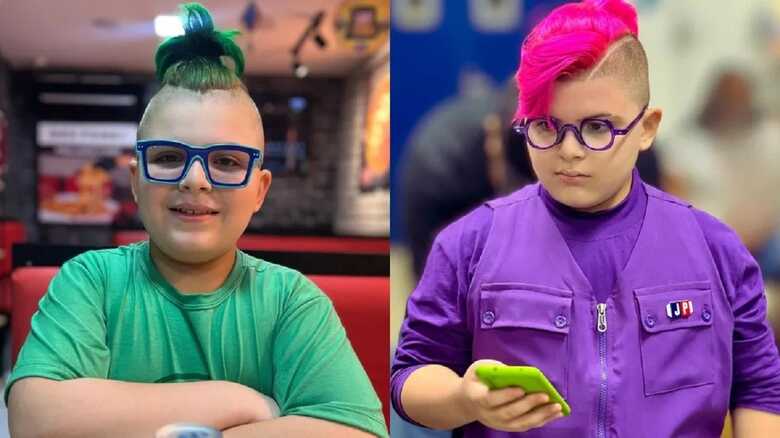 Al&eacute;m da genialidade, o menino se destaca pelos looks e cabelo estilosos.