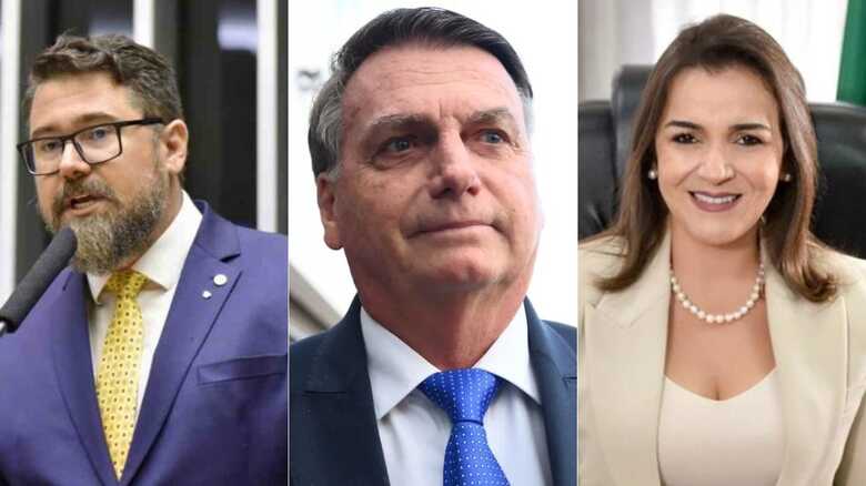 Pollon, Bolsonaro e Adriane Lopes