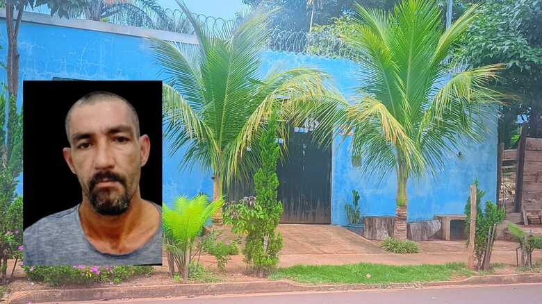Casa onde houve a luta corporal entre policiais e Antônio