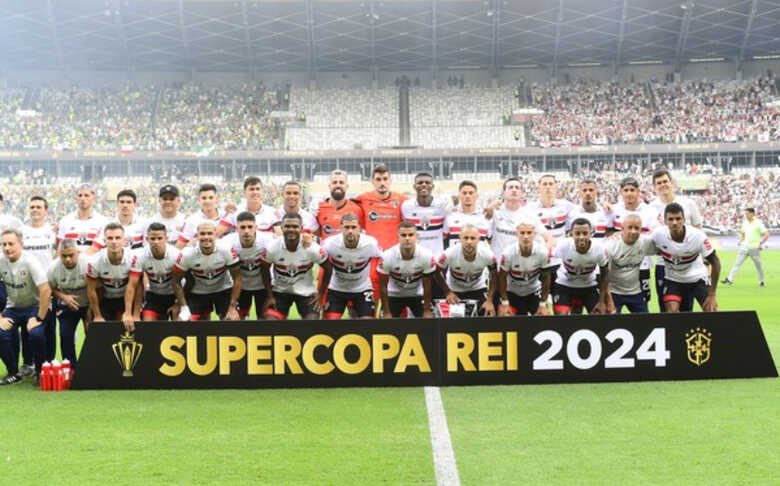 Time do São Paulo na disputa da Supercopa
