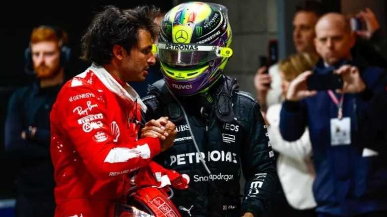 Lewis Hamilton e Carlos Sainz