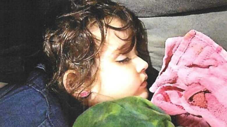 Sophia de Jesus Ocampo, de 2 anos, já fragilizada  
