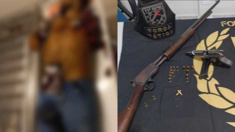 Rodrigo estava armado com uma espingarda na troca de tiros