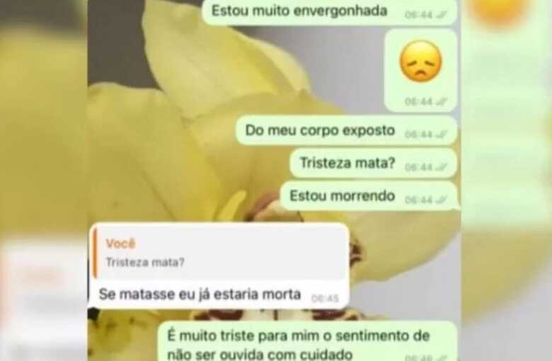 Conversa da professora após o ocorrido