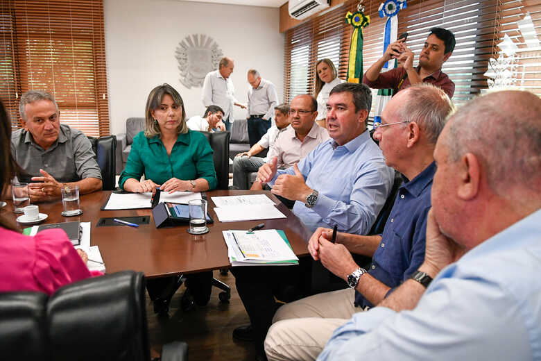 Reunião aconteceu com o governador Eduardo Riedel