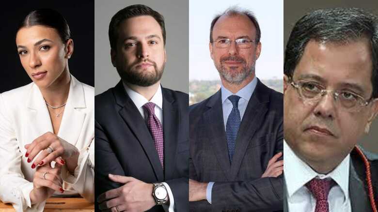 Advogada Dr.ᵃ Let&iacute;cia Arrais, Advogado e ex juiz eleitoral Daniel Castro, Ex-ministro do TSE Carlos Horbach, Ex ministro do TSE S&eacute;rgio Banhos - 