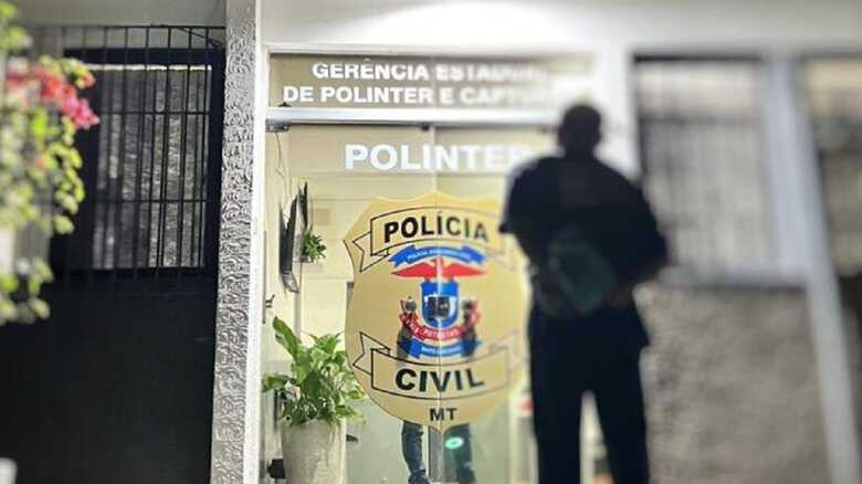 Acusado foi levado para a delegacia de Cuiabá após ser detido