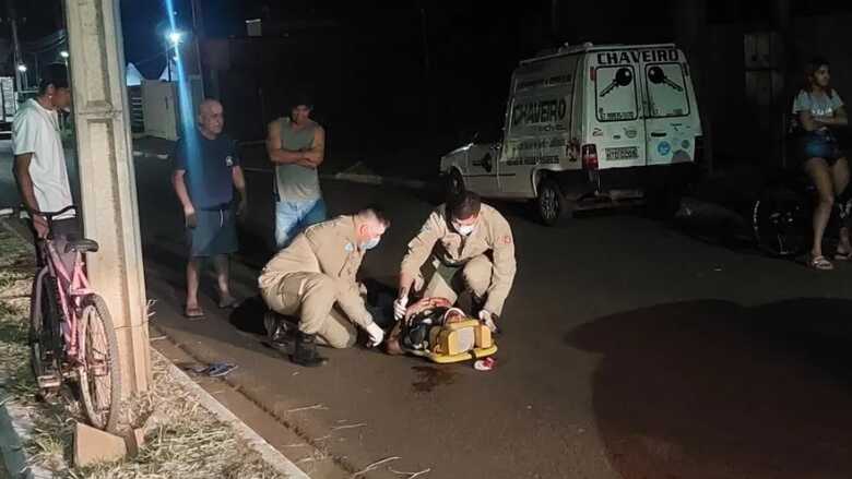 V&iacute;tima foi atendida pelo Corpo de Bombeiros