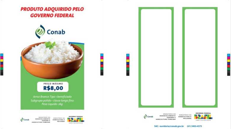 Brasil compra arroz da Conab