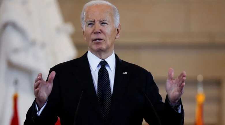 Presidente Joe Biden durante discurso sobre antissemitismo