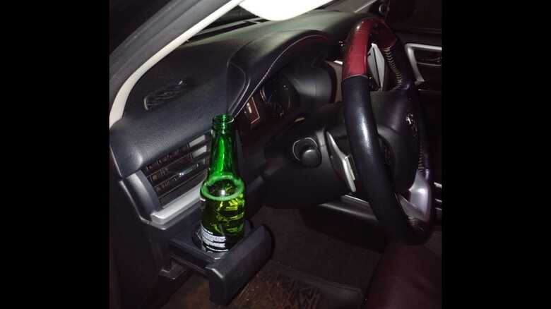 Ele estava dirigindo bêbado
