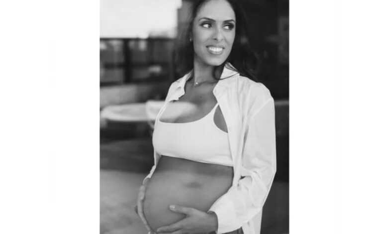 Marianne Bernardi, grávida de 8 meses