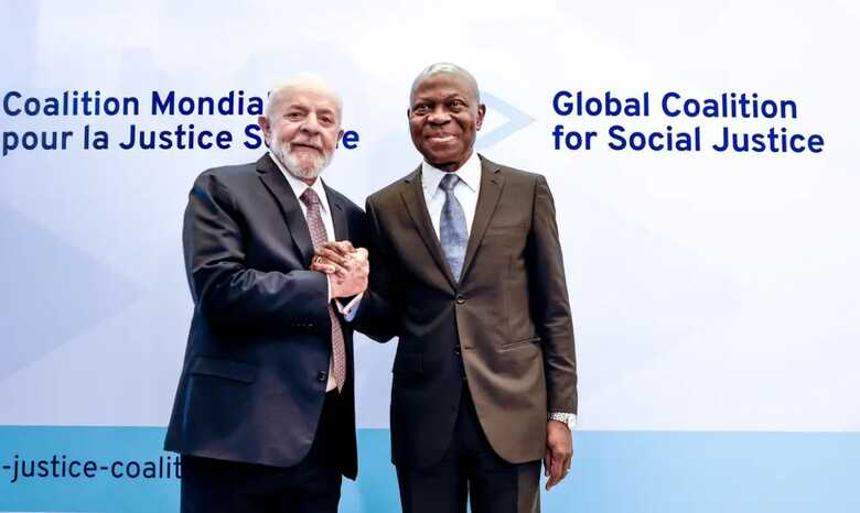 Presidente Lula e o diretor-geral da OIT, Gilbert Houngbo