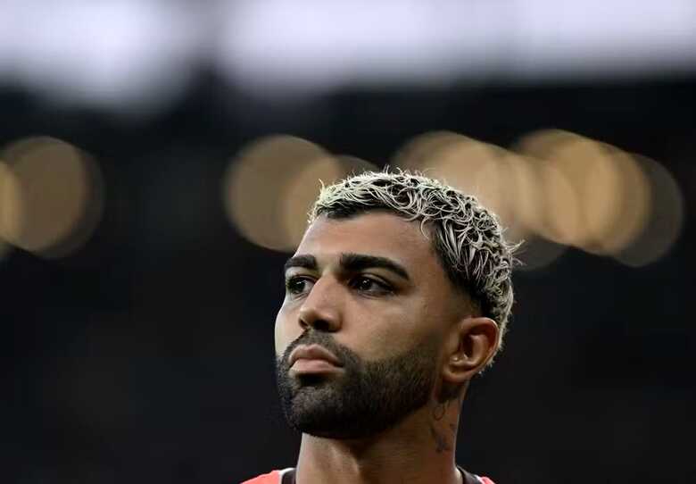 Gabigol no jogo entre Flamengo e Vasco