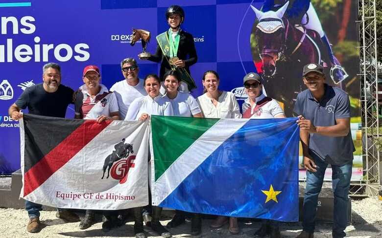 Arthur Saldanha, de MS, é campeão no Brasileiro de Salto