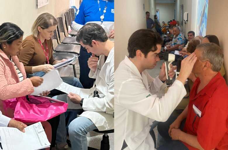 Do total de pacientes consultados, 340 foram encaminhados para cirurgia de catarata no Hospital Regional de Cirurgias da Grande Dourados