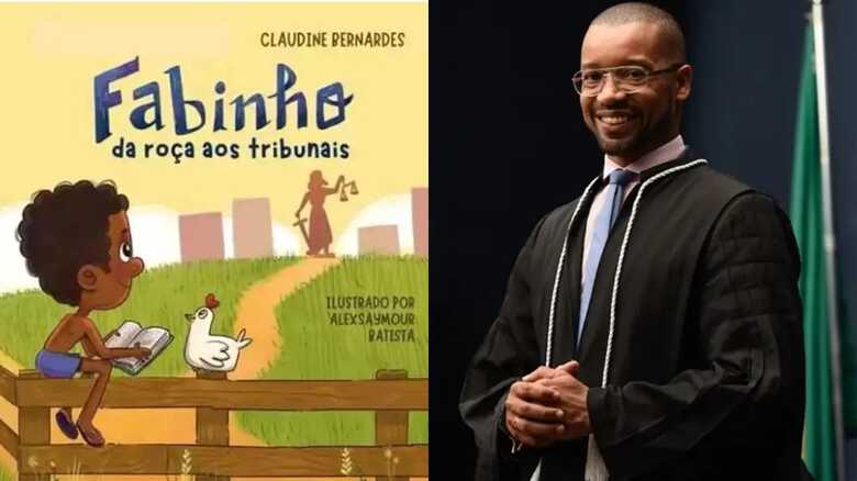 Intitulada "Fabinho, da roça aos tribunais", a obra foi escrita por Claudine Bernardes e ilustrada por Alexsaymour Batista