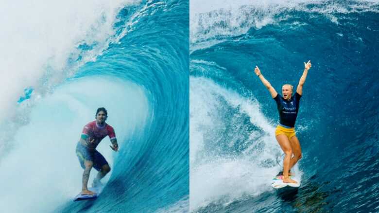 Gabriel Medina e Tatiana Weston-Webb