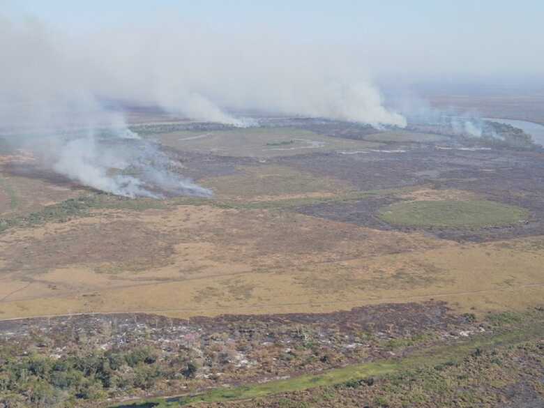 Incêndios atingiram várias áreas de Corumbá