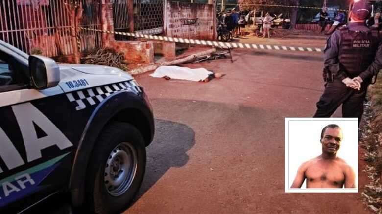 Vítima morreu na frente da própria residência