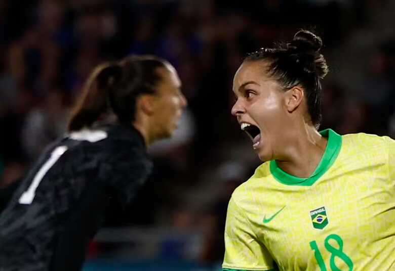 Gol de Gabi Portilho em Brasil x França, pelas Olimpíadas 