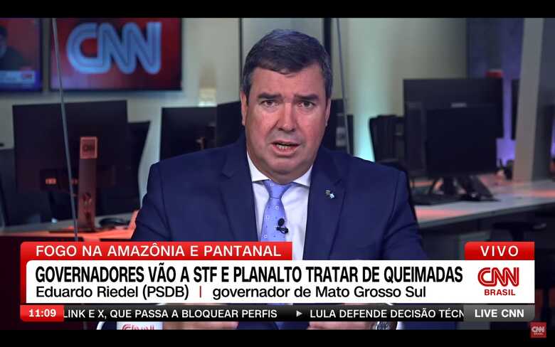 Riedel falou ao vivo na CNN