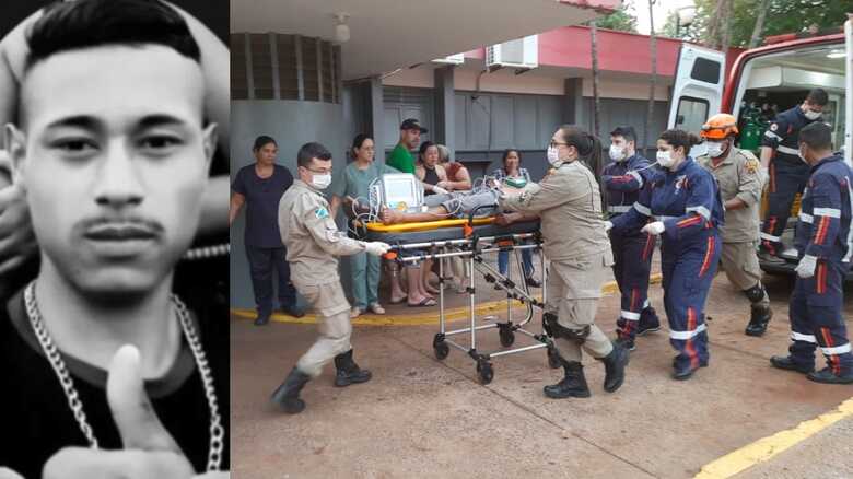 Jovem chegou a ser socorrido, mas morreu no hospital