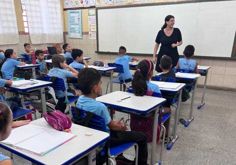 Sala de aula em escola da Rede Municipal da Capital