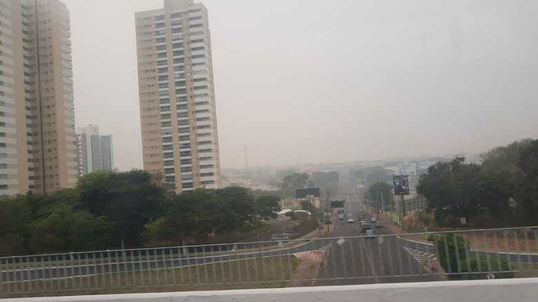 Fumaça tomou conta da cidade