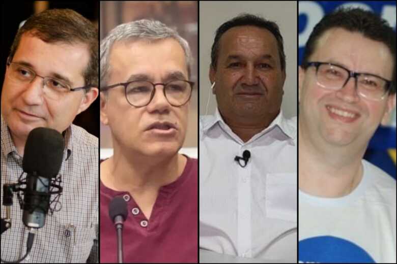 Dr. Cassiano Maia (PSDB), Professor Vitor (PSTU), Juvenal Ferreira (PRD), Dr. Ruy Costa (DC)