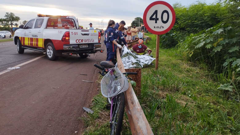 A vítima morreu ainda no local do acidente 