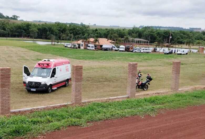 A vítima foi socorrida pelo SAMU