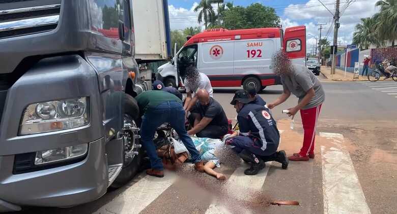 A vítima foi socorrida em estado grave