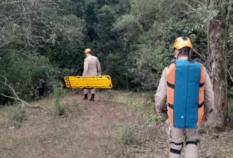 A vítima foi socorrida pelas autoridades 