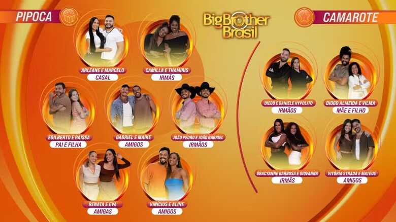 Participantes do BBB 25 - Mosaico completo