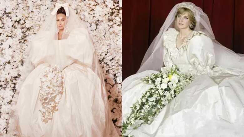 Comparação entre os vestidos