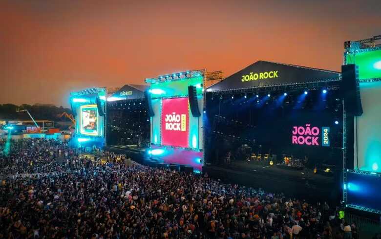 Imagem aérea do João Rock 2024 em Ribeirão Preto