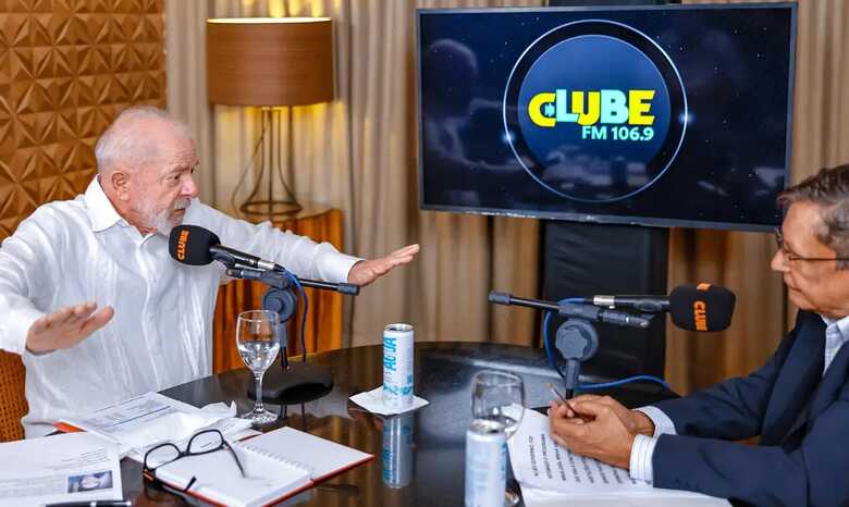 Lula durante a entrevista