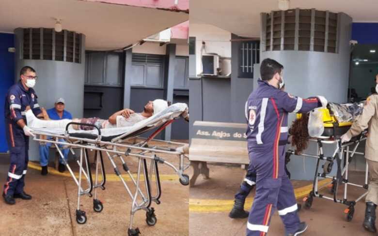 Vítimas foram internadas no Hospital da Vida