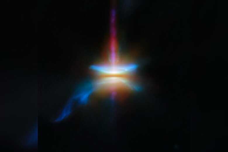 Imagem mostra o nascimento de uma estrela a 450 anos-luz da Terra