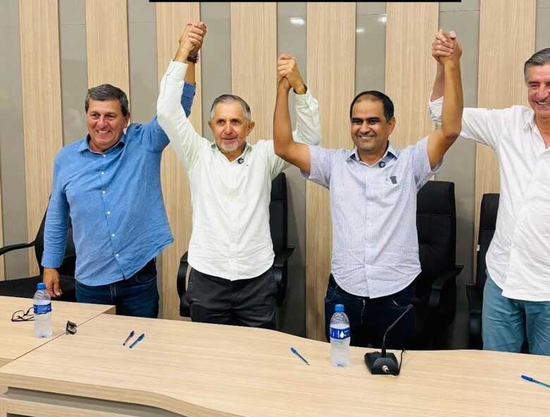 Sérgio de Paula, Alfredo Soares, Hélio Acosta e Dagoberto Nogueira