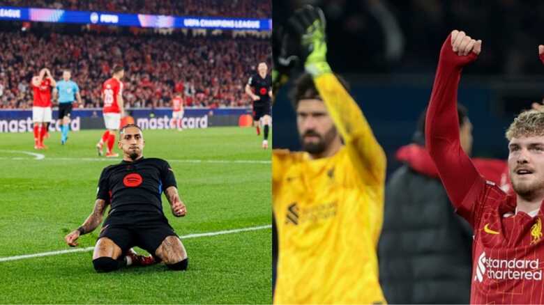 Barcelona e Liverpool possuem  vantagem em seus respectivos confrontos