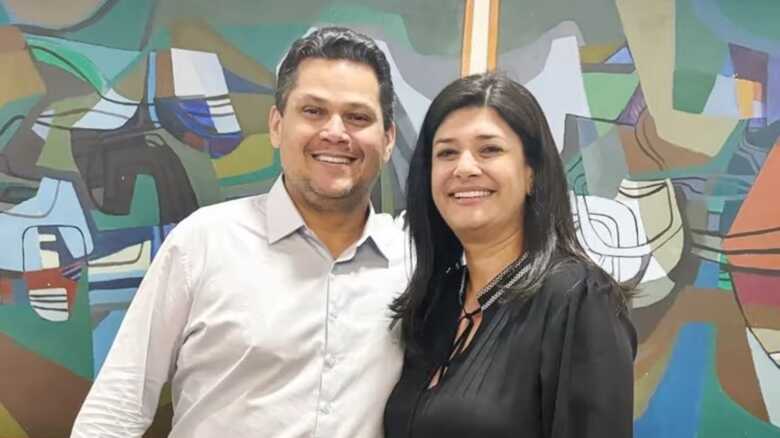 Rose Modesto e o presidente do Senado Davi Alcolumbre - 