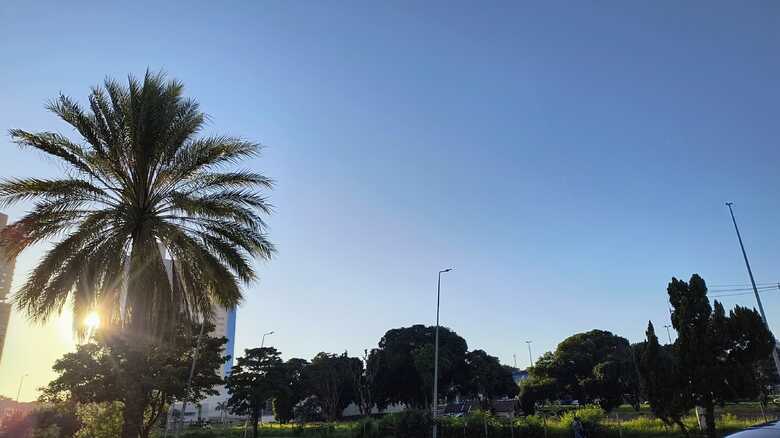 Tempo amanheceu azul e ensolarado em Campo Grande